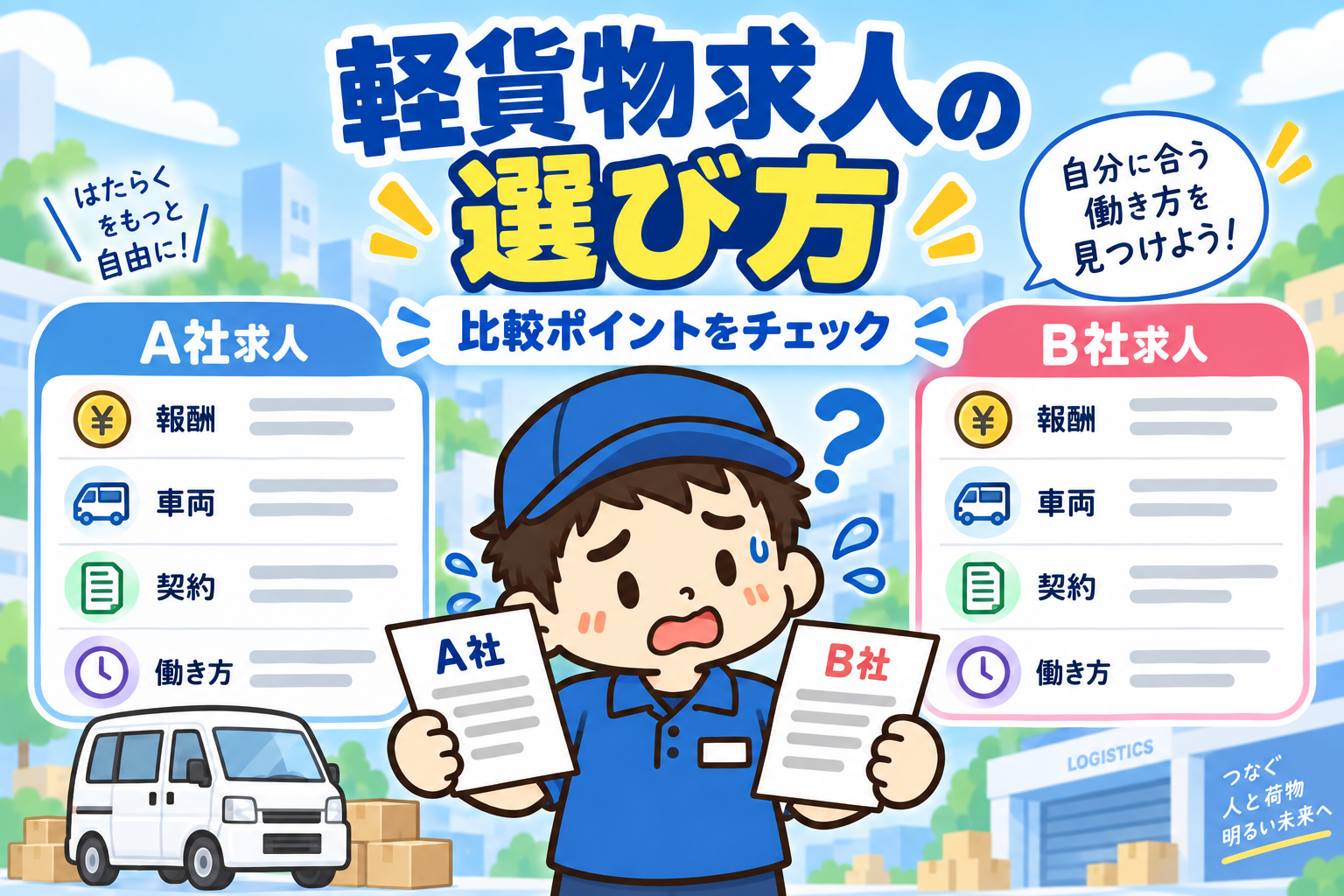 軽貨物求人の選び方